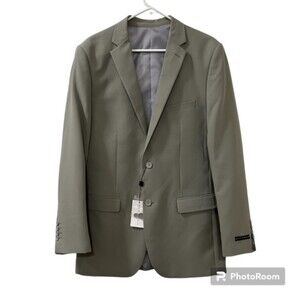Alain Dupetit Mens 2 Button Suittech Light Grey Sport Coat Blazer 38L x 32W NWT